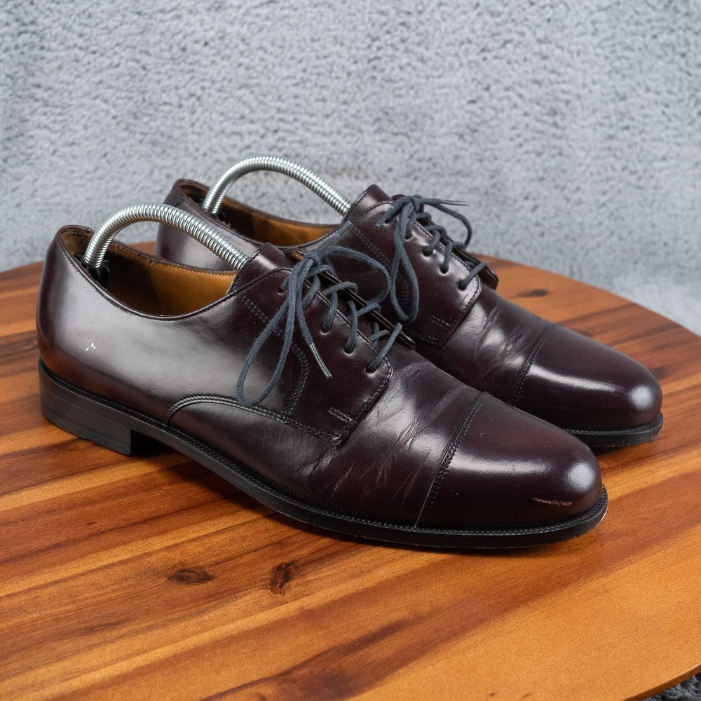 Cole Haan Shoes  Mens 10 D Burgundy Leather Oxford Dress Shoe